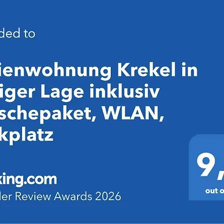 Krekel In Ruhiger Lage Inklusiv Waeschepaket, Wlan, Parkplatz